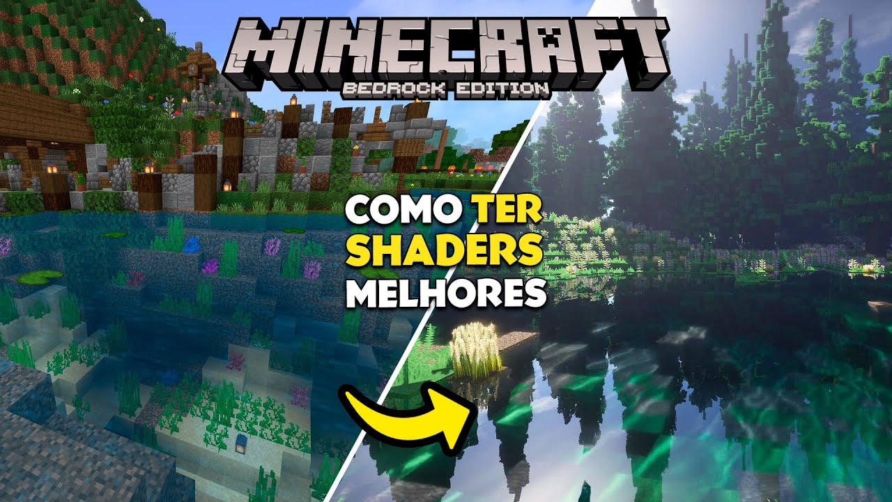 Como Podemos Ter SHADERS MELHORES no Minecraft Bedrock/PE